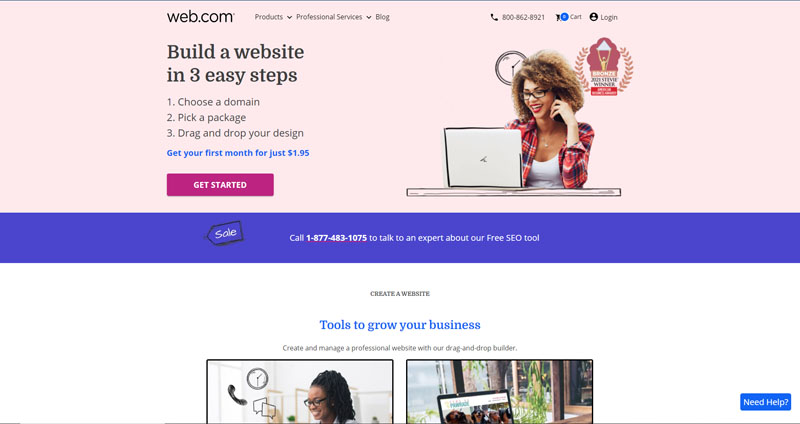 How to make a web.com website.