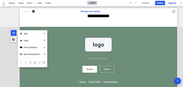 How to make a Jimdo website.