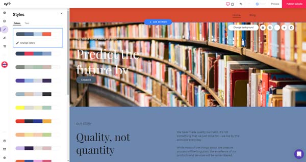 How to make a Zyro website.