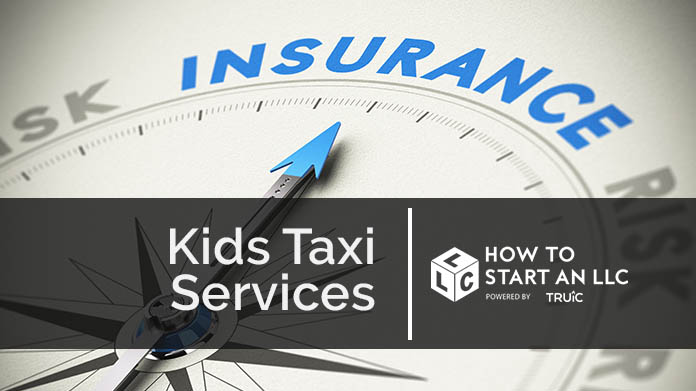 Compass needle pointing towards blue insurance logo