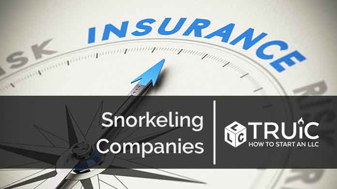 Compass needle pointing towards blue insurance logo